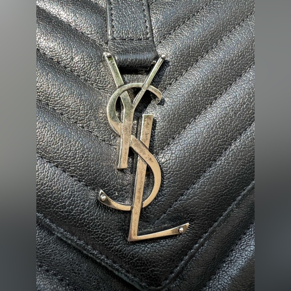 Sold-YSL Medium Quilted College Bag Black - Picture 11 of 17